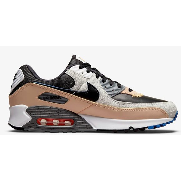 orange and blue air max 90